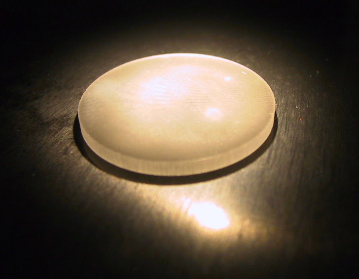 Ø25mm x 2mm thick Soda-lime Glass Capillary Plate with 100µm Holes