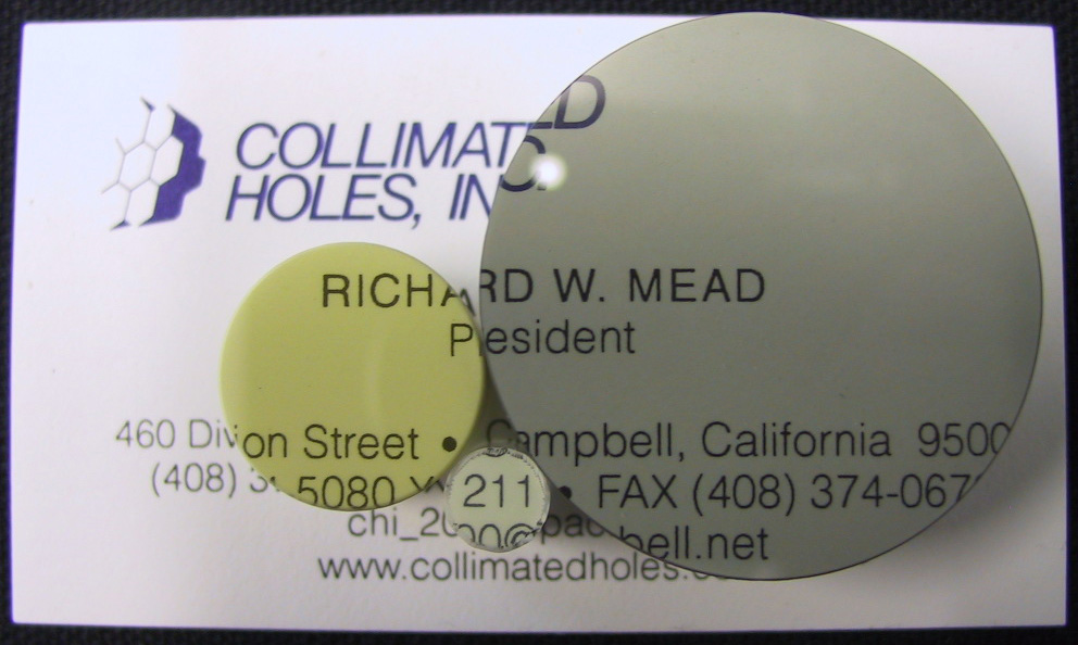 NA 1.0 Fiber Optic Face Plate comparison with and without EMA