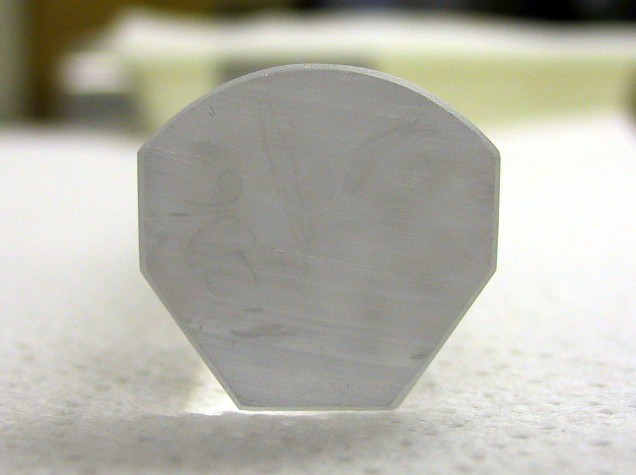 Optical Glass Drawn Lens Preform Cross-section